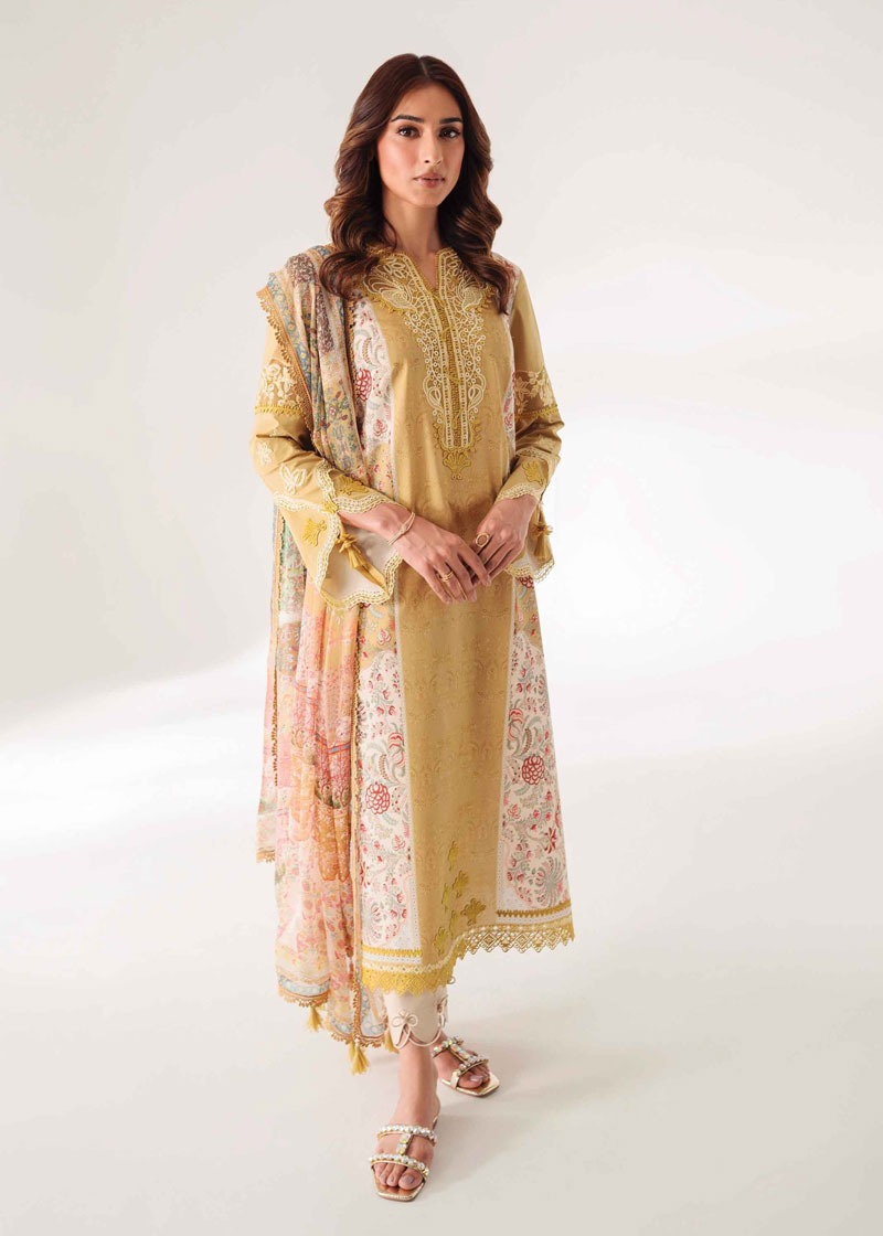 Qalamkar Q Prints Pakistani Unstitched Dress | Code8
